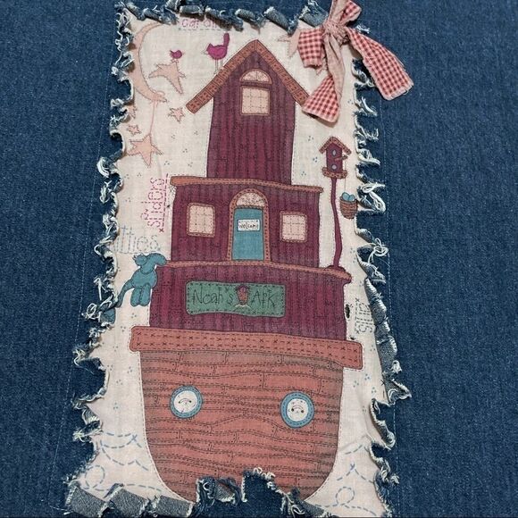 Custom OOAK vintage 90s denim Noah’s ark button down - Picture 10 of 10